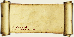 Ignjat Adamović vizit kartica